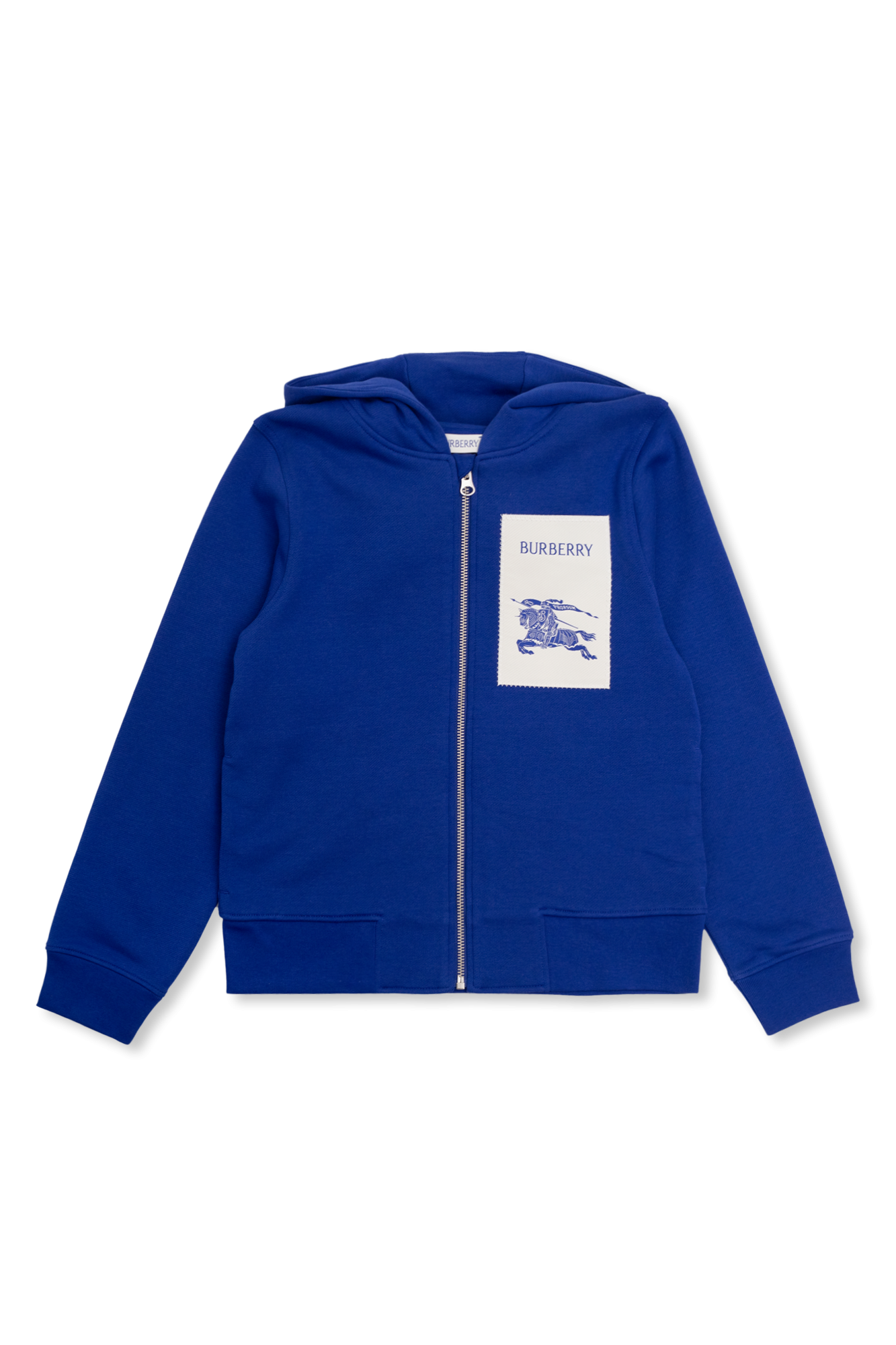 Navy blue Hoodie with logo patch Burberry Kids Vitkac Canada